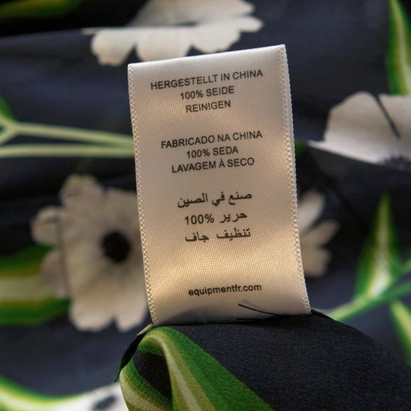 *SOLD* Equipment Brett Eclipse-Multicoloured Printed Washed-Silk Mini Dress - Picture 9 of 9